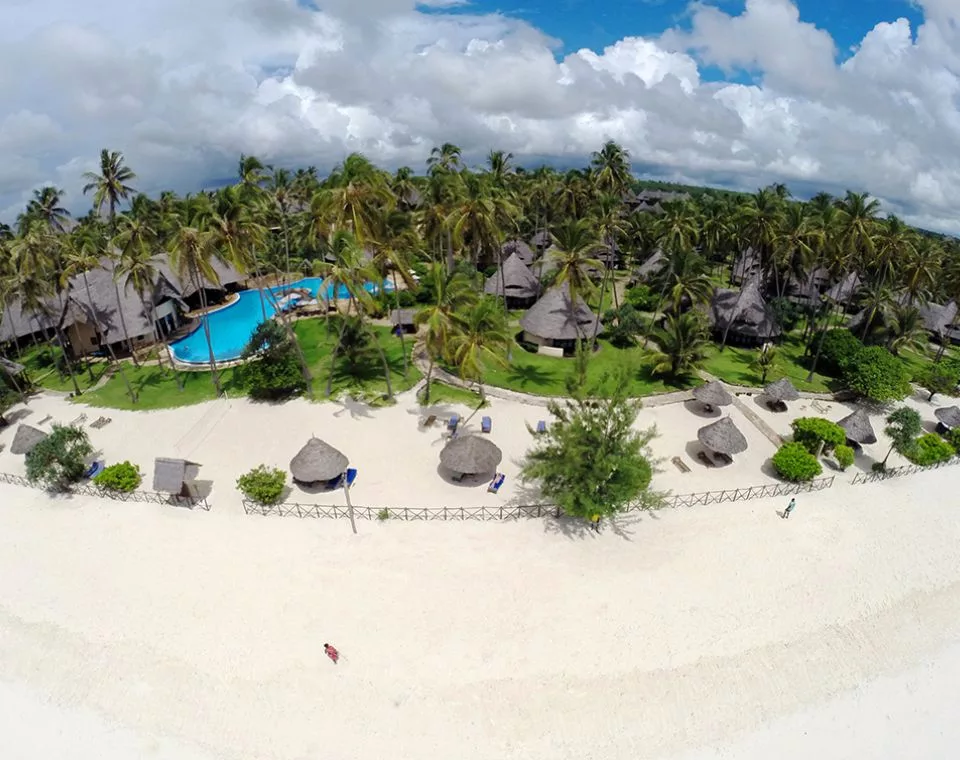 Vue du ciel Ocean paradise Resort Zanzibar